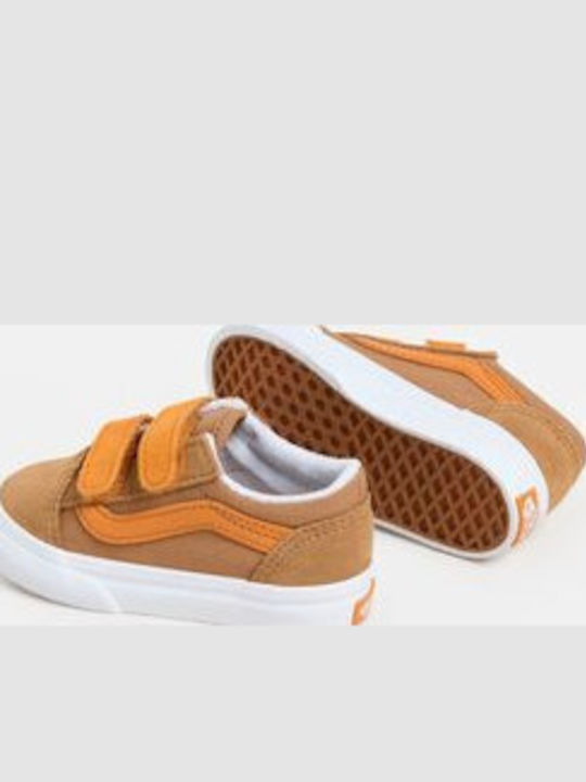 Old Skool V Παιδικά Sneakers με Σκρατς Καφέ VN000CTGWNR