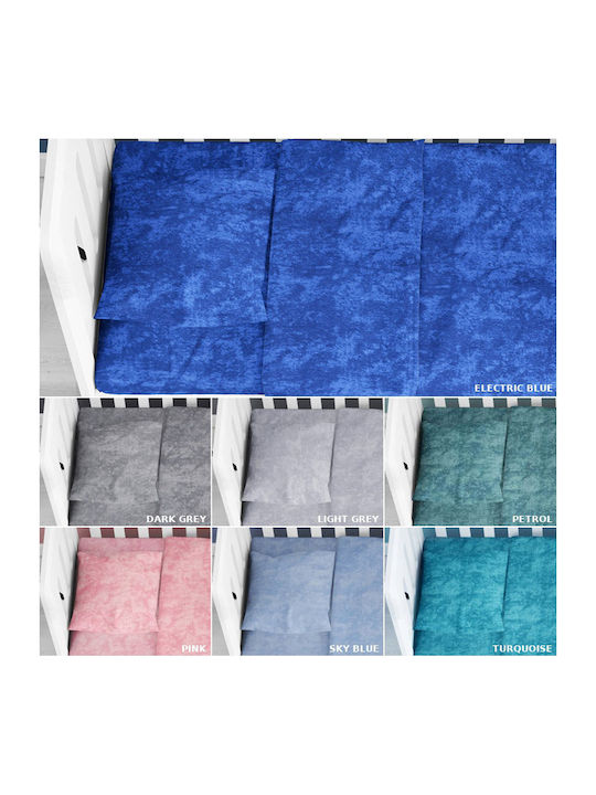 Dimcol Bebe Βρεφική Μαξιλαροθήκη από 100% Βαμβάκι Turquoise 45x35εκ.