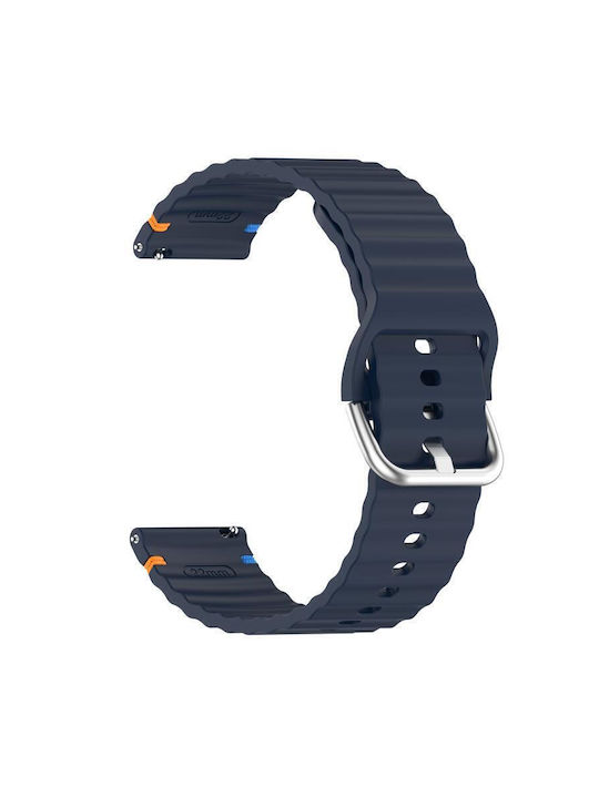 Redmi Watch 5 Active Watch 5 Lite Wavy Grain Stitched 22mm Silicone Watch Band Midnight Blue