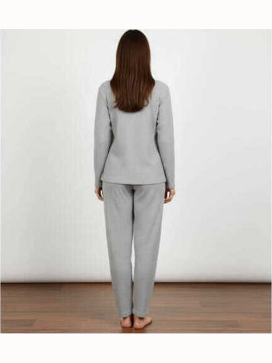 Asel Winter Women's Pyjama Set Gray