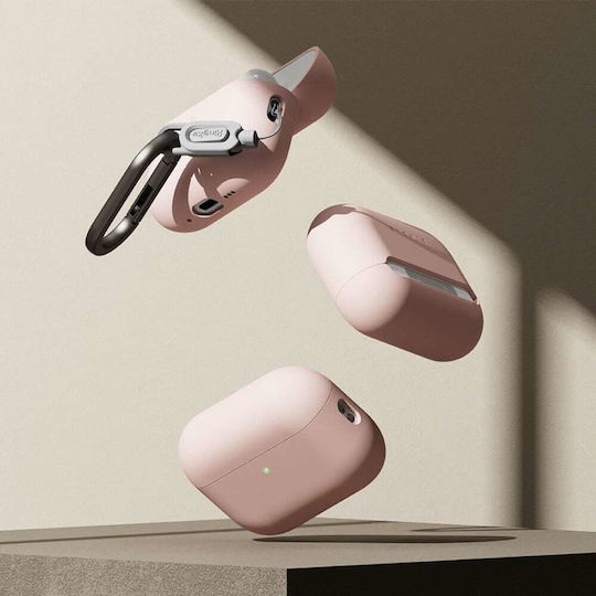 Ringke Silicone Калъф с кука Pink Sand за Apple AirPods Pro 3