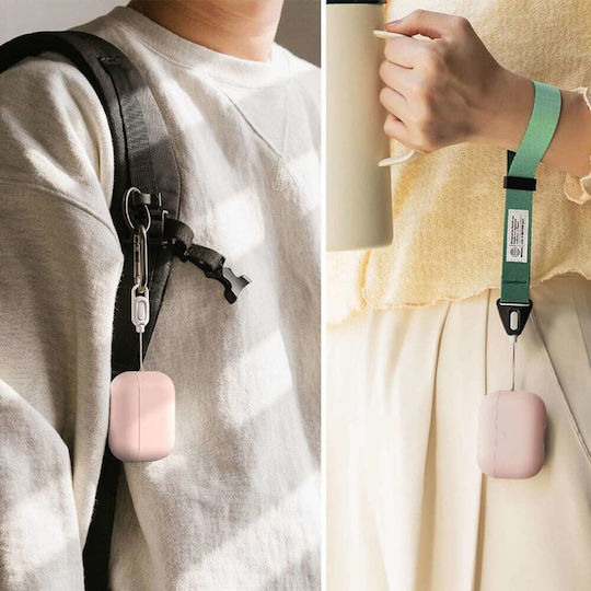 Ringke Silicone Калъф с кука Pink Sand за Apple AirPods Pro 3