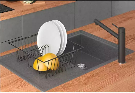 Metaltex Lava Στραγγιστήρι Νεροχύτη Μεταλλικό Μαύρο 36x33x13cm