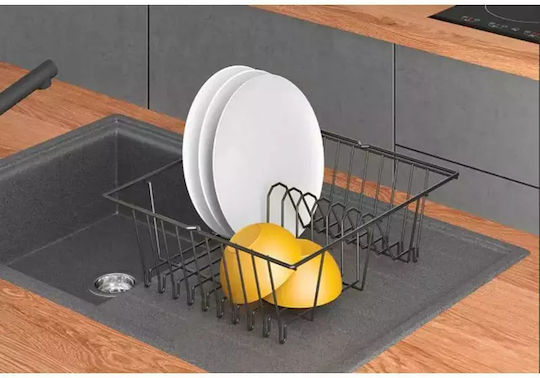 Metaltex Lava Στραγγιστήρι Νεροχύτη Μεταλλικό Μαύρο 36x33x13cm
