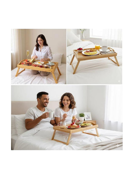 Cheffinger Lemnos Dreptunghiular Tavă de Servire cu Mânere în Culoare Maro CF-5021 1buc