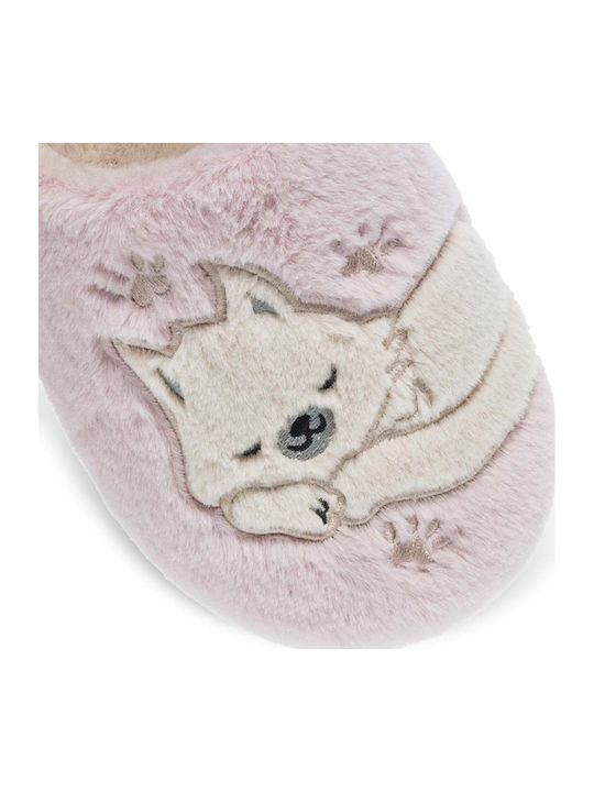 Damen Hausschuhe Tiere Rosa