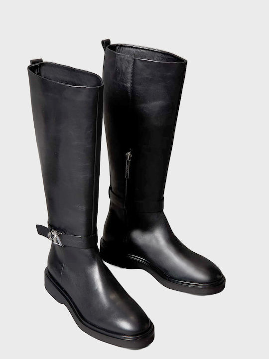 Leather Women's Boots Black