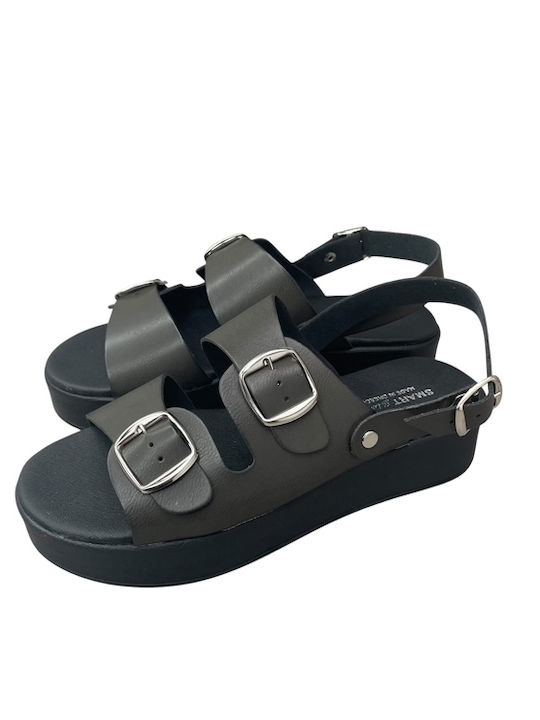 Γυναικεία Σανδάλια Flatforms Μαύρα