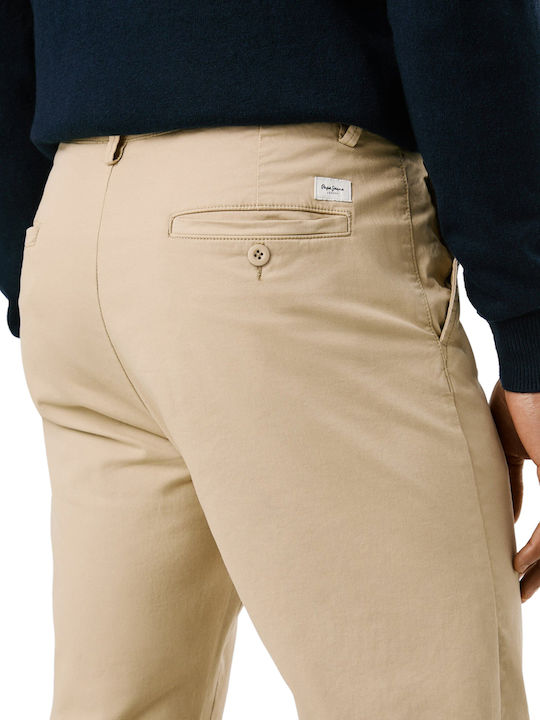 Pantaloni Barbati Chino Slim Fit Stone Beige