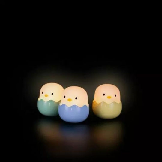 Mega Light Φωτάκι Νυκτός LED Eggy & Friends Baby Eggy USB Μπλε Θερμό