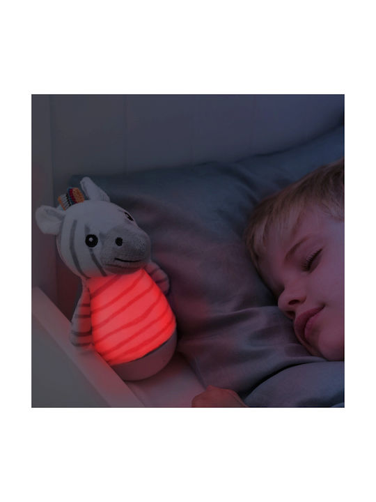 Zazu Zack the Zebra USB Nursery Night Light White with Sensor