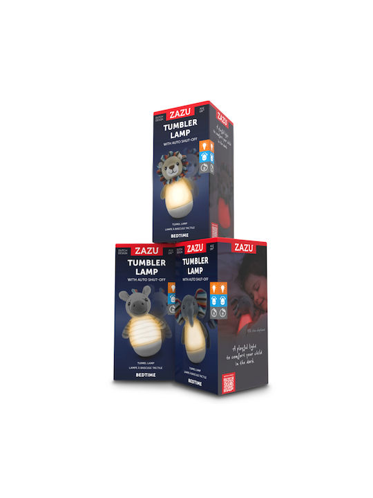 Zazu Nursery Night Light Elly The Elephant Usb Gray With Sensor