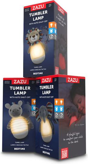 Zazu Φωτάκι Νυκτός Elly the Elephant USB Γκρι με Αισθητήρα