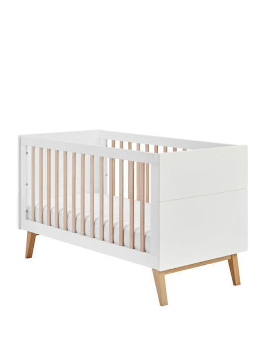 Kidscom Babybett Schaukel Weiß mit Matratze