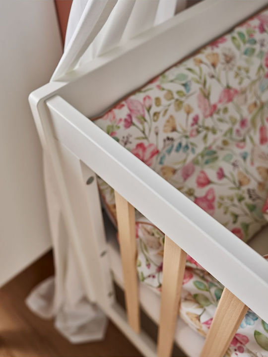 Kidscom Babybett Schaukel Weiß mit Matratze