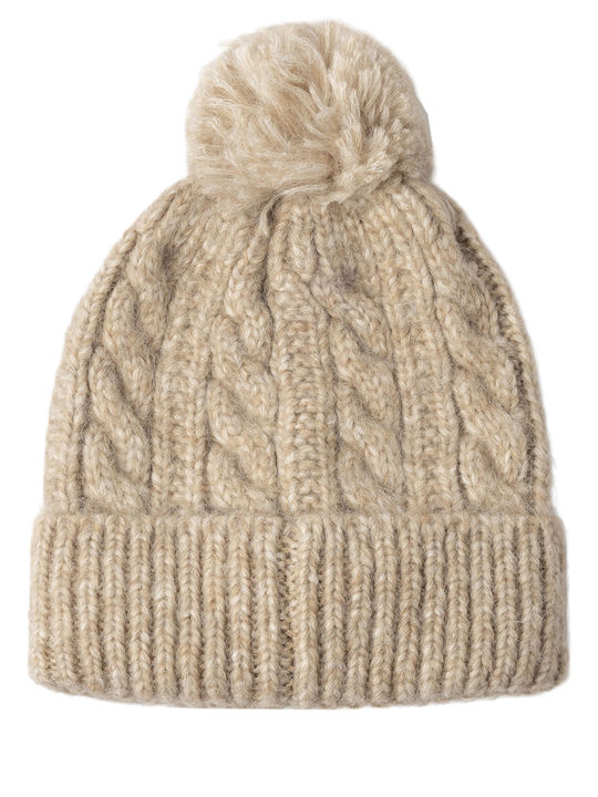 Beanie Frauen Beanie Gestrickt in Weiß Farbe