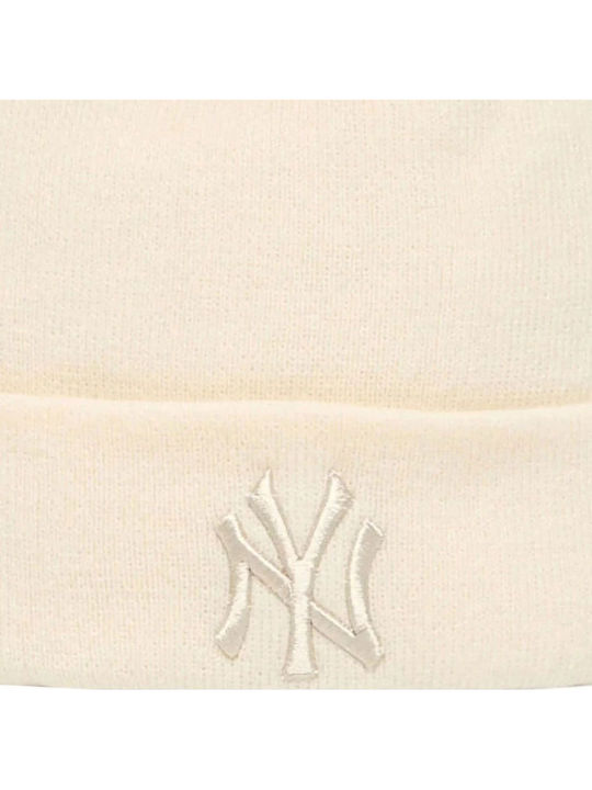 New York Yankees Beanie Beanie Knitted in Beige color