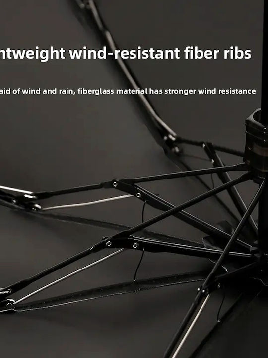 Windproof Umbrella Compact Red