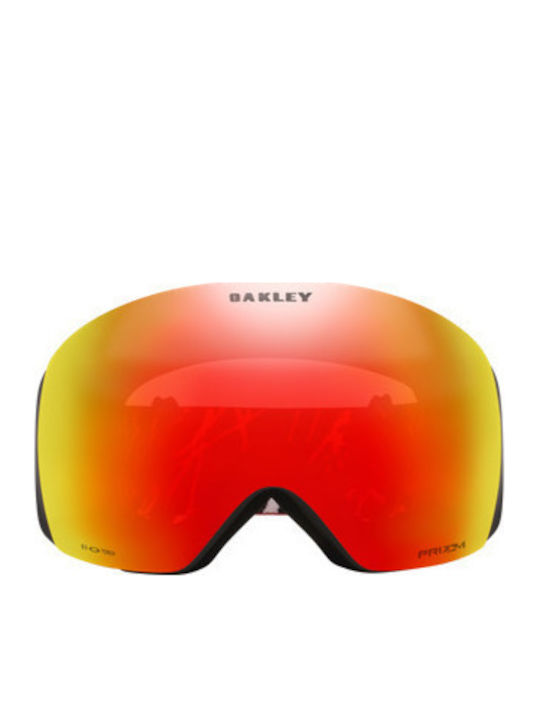 Oakley Snow Μάσκα Σκι & Snowboard Ενηλίκων Κόκκινη με Φακό σε Κόκκινο Χρώμα