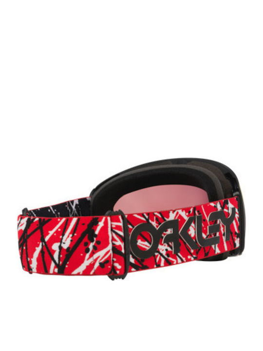Oakley Snow Ски & Сноуборд Маска Детска Червен с Леща в Цвят Червен