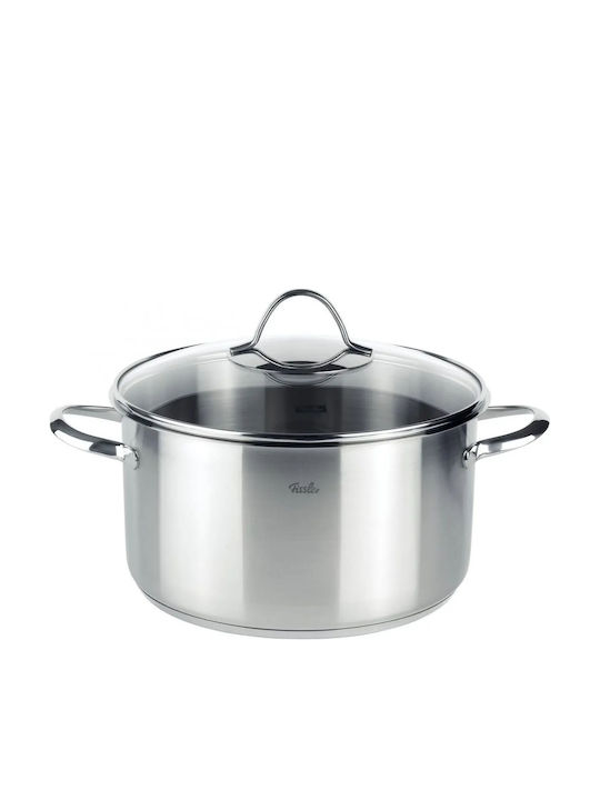 Fissler Paris Line Pots Set of Stainless Steel with No Coating Silver 5pcs