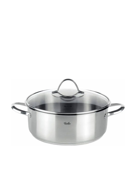 Fissler Paris Line Pots Set of Stainless Steel with No Coating Silver 5pcs