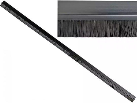 TnS Draft Stopper Door with Brush in Black Color