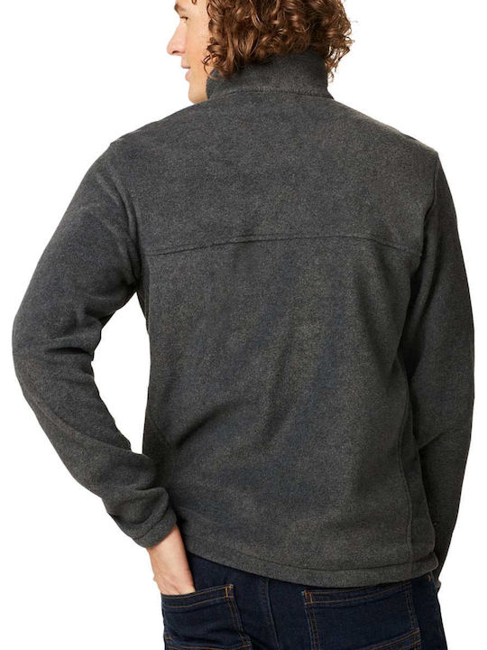 Men's Fleece Cardigan Dark Grey