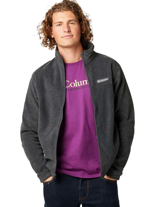 Men's Fleece Cardigan Dark Grey
