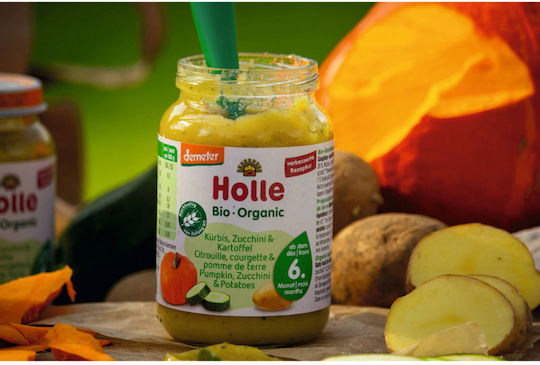 Holle Baby Meal Potatoes, Pumpkin & Zucchini with Flavor Pumpkin, Zucchini & Potato No Added Sugar 190gr for 6+ Months