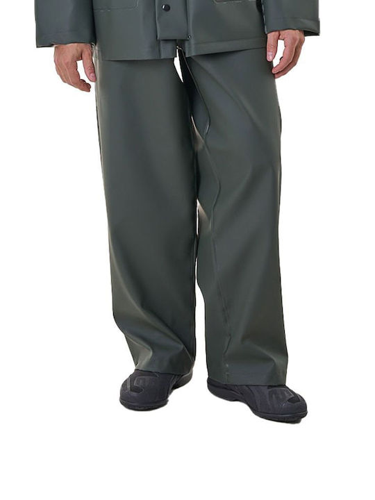 Anorak Way Ανδρικό Αδιάβροχο Παντελόνι Μηχανής Olive Green
