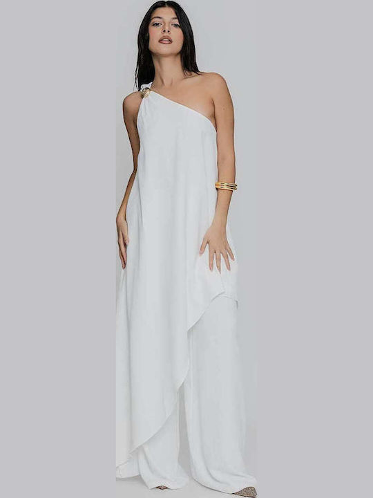 Women's Fabric Trousers White
