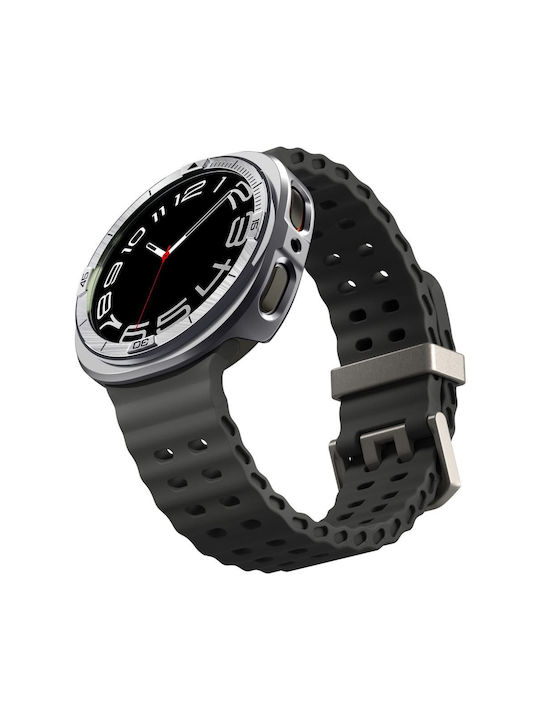 Spigen Tune Pro Schutz-Bezel in Silber Farbe für Samsung Galaxy Watch 8 44mm