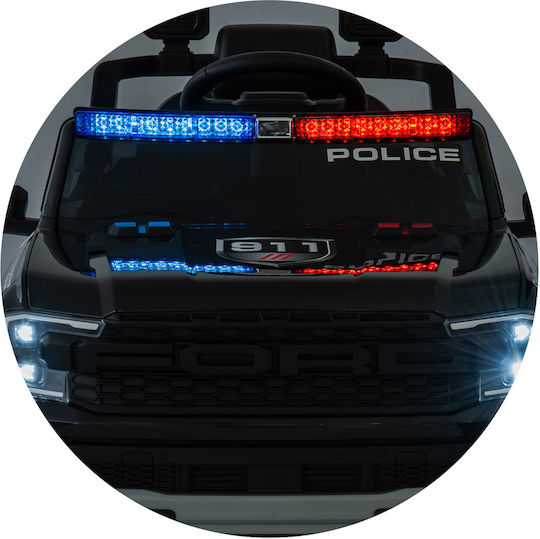 Ford Police Car Μονοθέσιο με Τηλεκοντρόλ Τύπου 12 Volt Μαύρο για 3+ Ετών