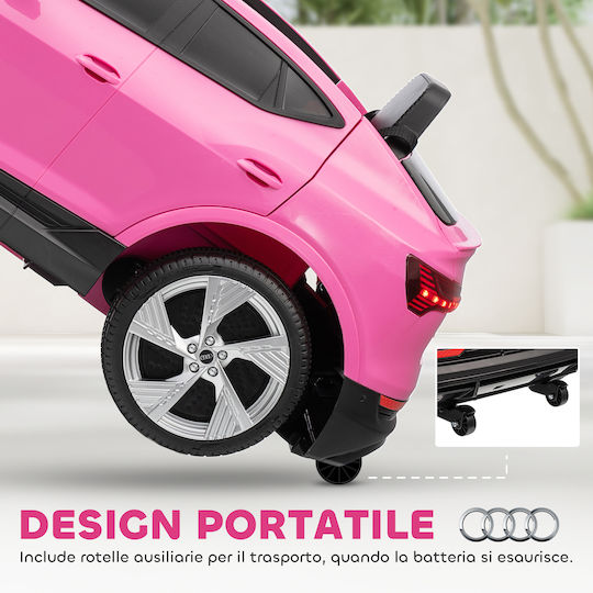 Audi E-Tron Μονοθέσιο με Τηλεκοντρόλ Licensed 12 Volt Ροζ