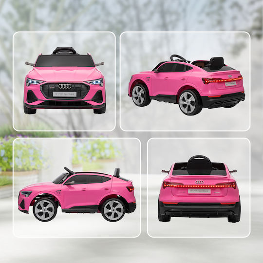 Audi E-Tron Μονοθέσιο με Τηλεκοντρόλ Licensed 12 Volt Ροζ