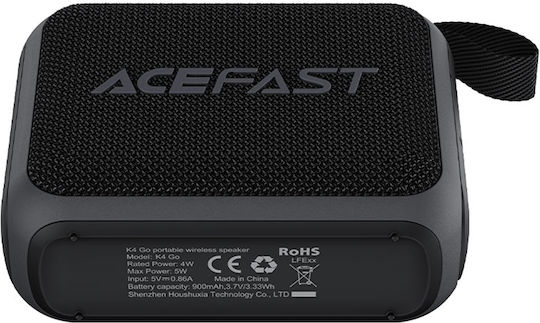 Acefast Αδιάβροχο Ηχείο Bluetooth 5W Μαύρο