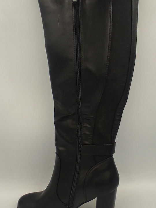 High Heel Women's Boots with Rubber Black