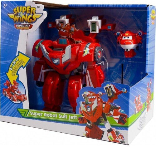 Just Toys Super Wings Super Pet Robot Suit Jett 18cm (Miscellaneous Designs)