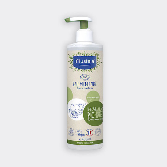Mustela Reinigendes Wasser Bio 400ml mit Pumpe