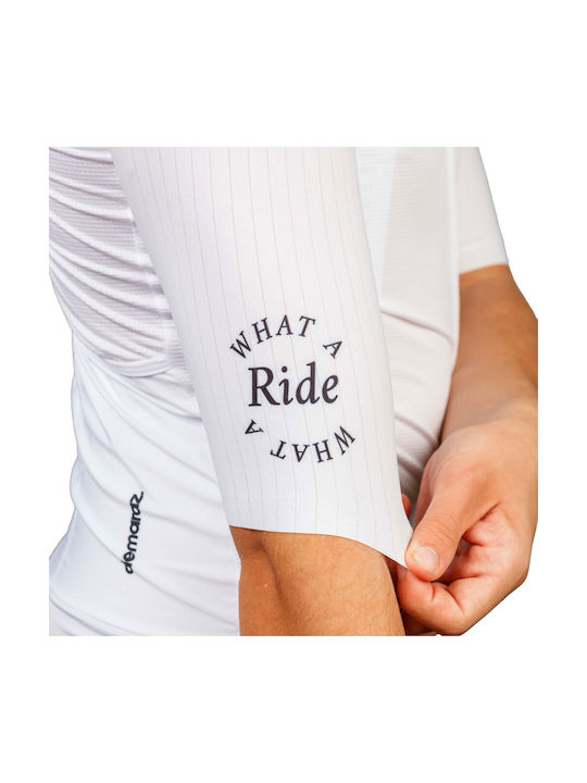 Demaraz Short Sleeves Cycling Jersey White