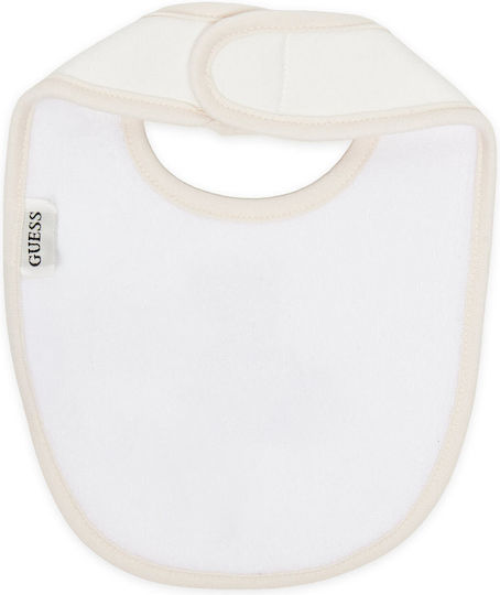 Guess Bavetă material textil cu autocolant Neagră 2buc