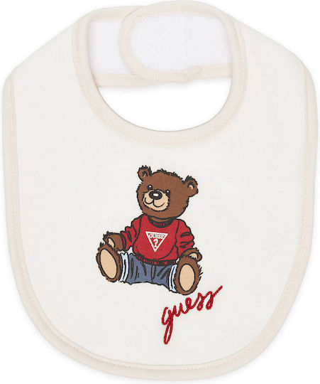 Guess Bavetă material textil cu autocolant Neagră 2buc