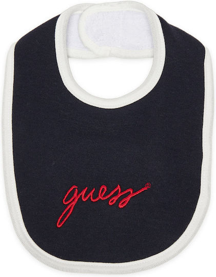 Guess Bavetă material textil cu autocolant Neagră 2buc