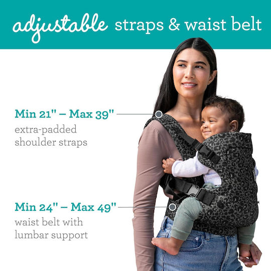 Infantino Klassischer Tragesack Flip Schwarz mit Maximalgewicht 5kg