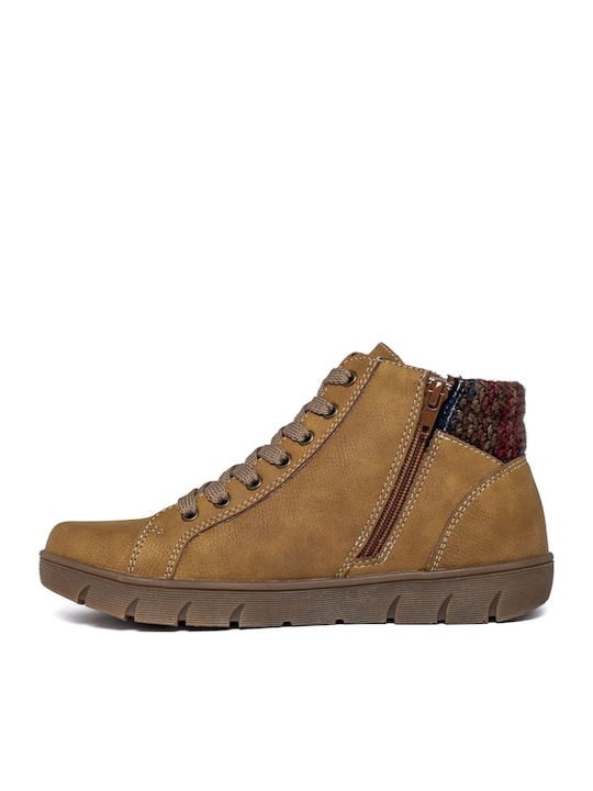 Stiefeletten Damen Gelb
