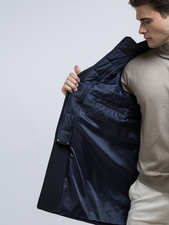 Men's Half Coat Blue