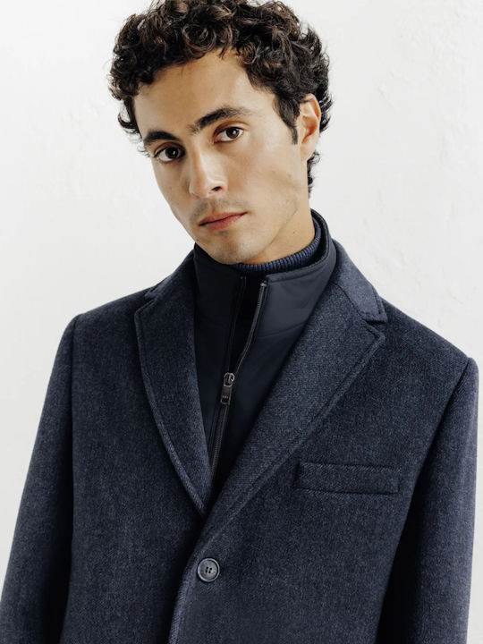 Herren Mantel Blue