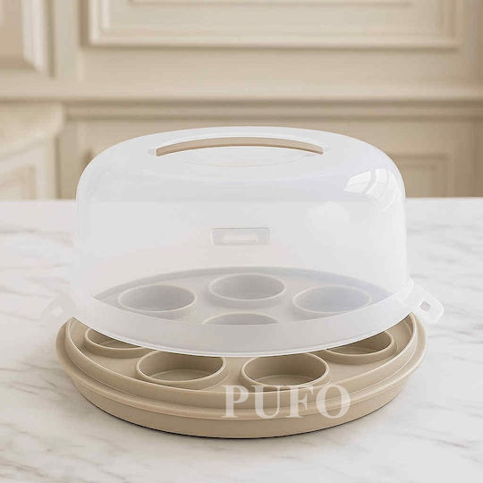 Cake Stand Transparent 28x28cm