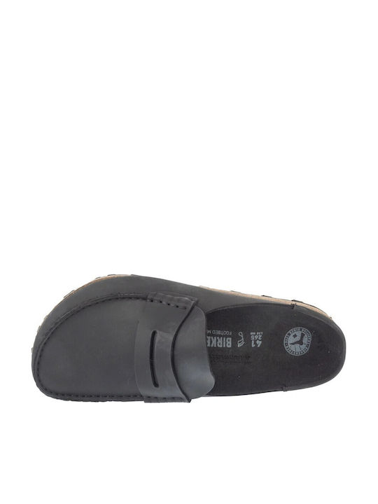 Birkenstock Women's Leather Anatomic Clogs Black